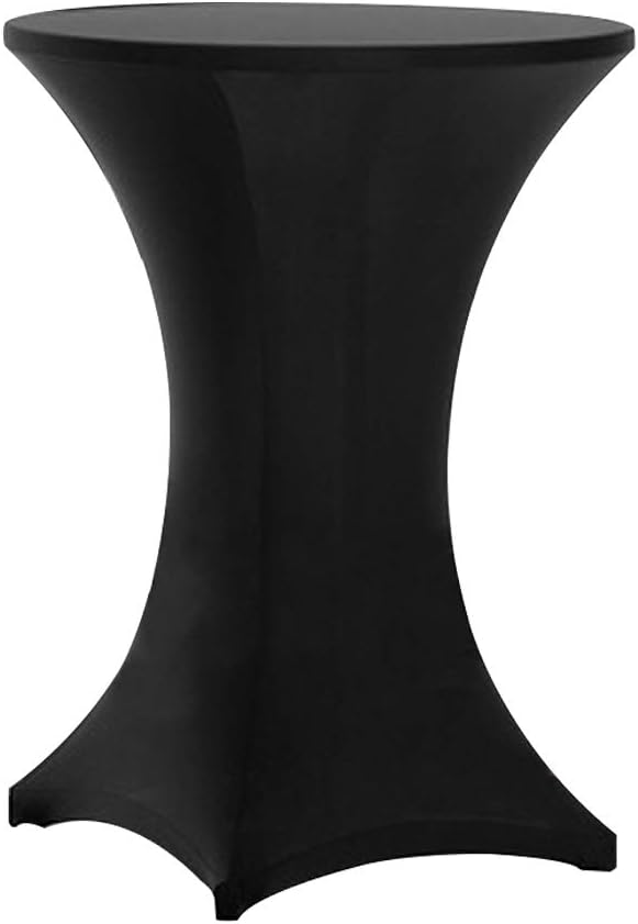 Cocktail Table Spandex Tablecloth (Black)