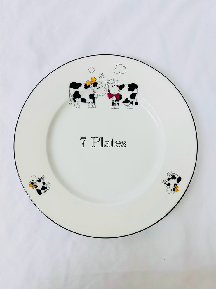 Dinner Plates: Cow and Lighthouse China (13)