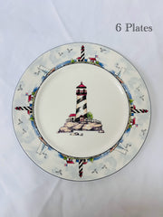 Dinner Plates: Cow and Lighthouse China (13)