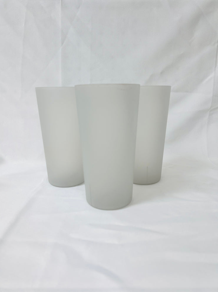 Cups: Tall Grey Plastic (12)