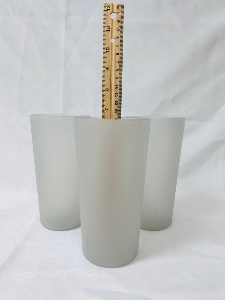 Cups: Tall Grey Plastic (12)