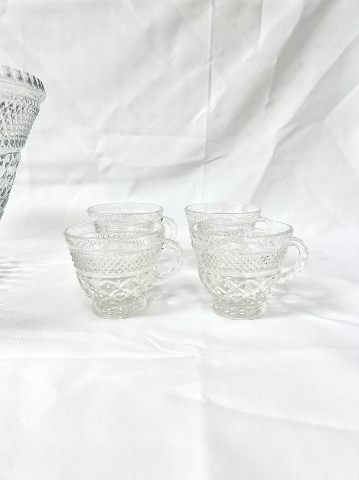 Punch Bowl and Punch Cups (18)
