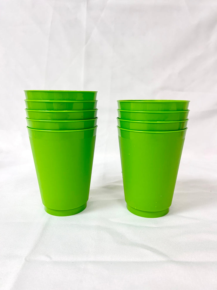 Cups: Red and Green Small Plastic (36)