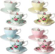 Tea Party: Teacups and Saucers (8)