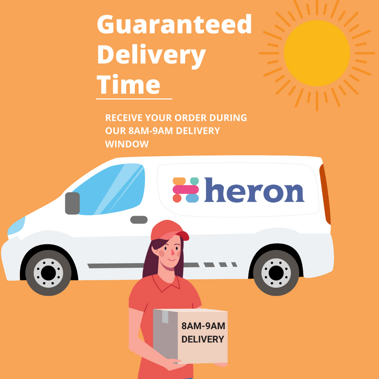 Guaranteed Delivery between 8am and 9am