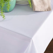 White Poplin Tablecloth