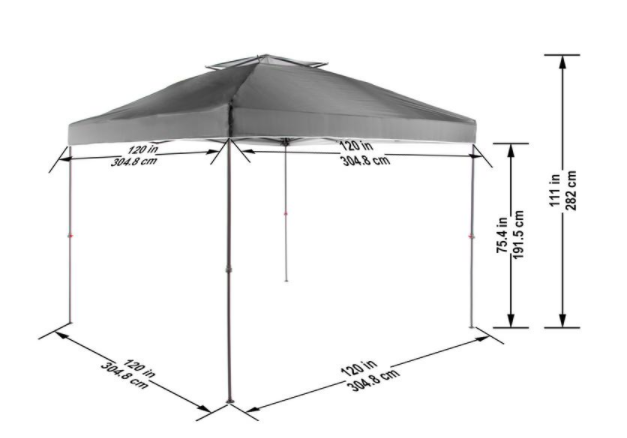 Pop Up Canopy Tent by Everbilt - 10 X 10 Instant Pop Up Canopy Tent