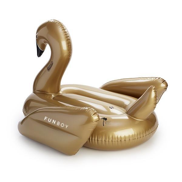 Swan Pool Float - Gold Giant Swan Pool Float