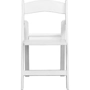 White Resin Folding Chairs 1000lb Capacity - Heron
