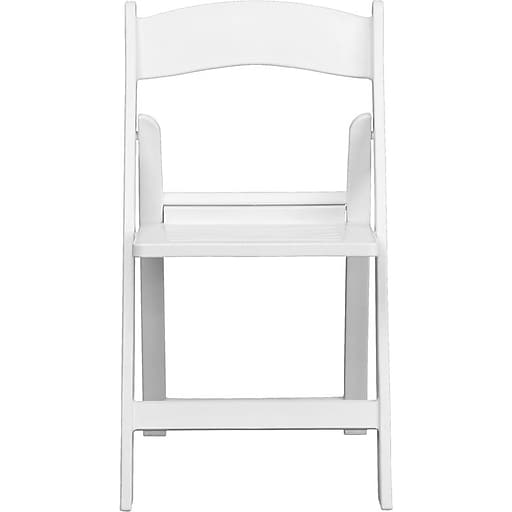 White Resin Folding Chairs 1000lb Capacity - Heron